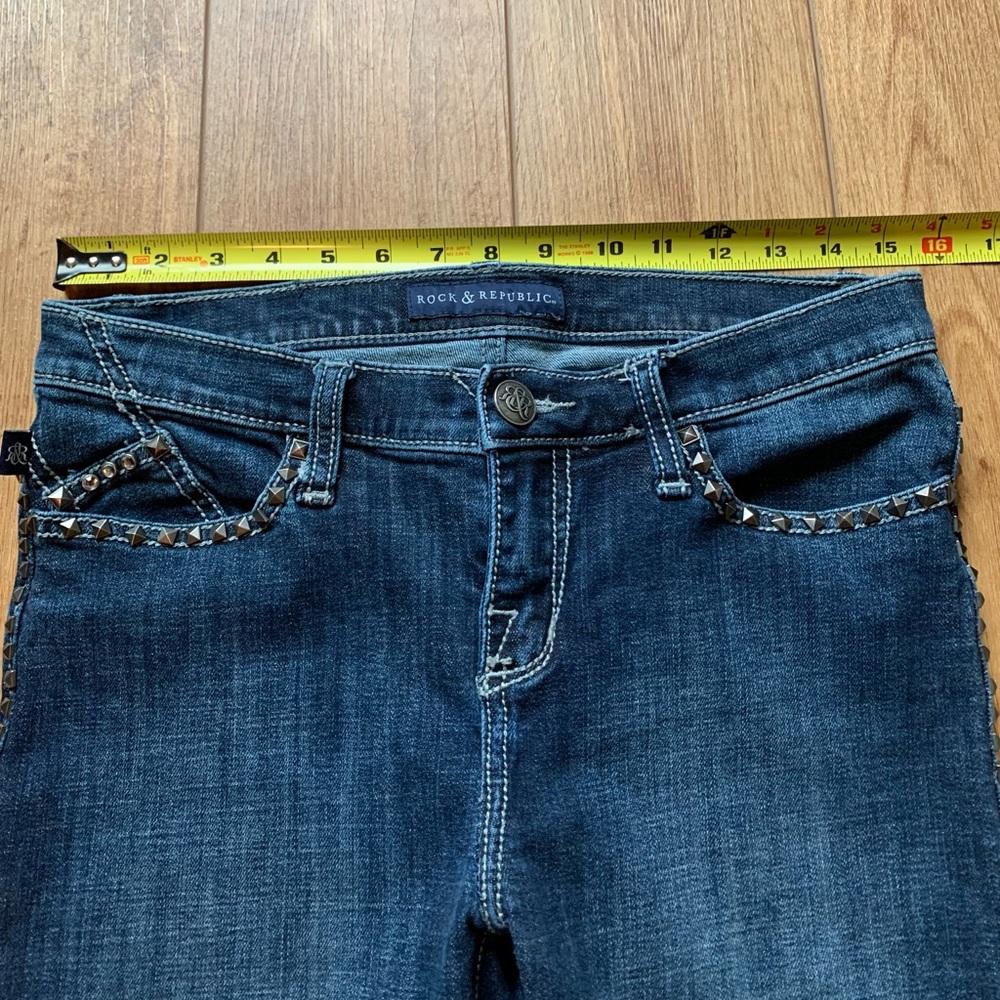 Rock & Republic studded jeans Sz 8M - Picture 3 of 6